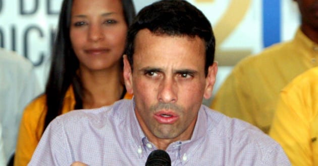 Capriles invita a ‘acuerdo nacional’ para frenar la crisis en Venezuela