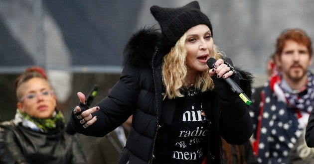 Madonna participa en la Marcha de las Mujeres en Washington