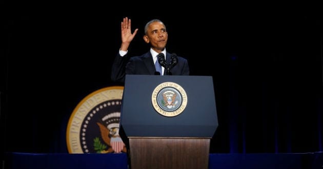 Obama busca tranquilizar a EUA en su discurso final