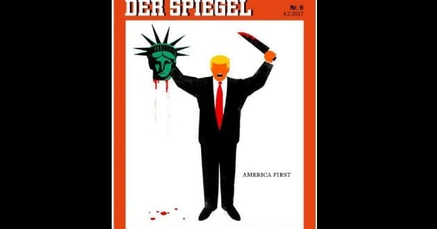 Furor por portada de revista donde Trump decapita a la Estatua de la Libertad