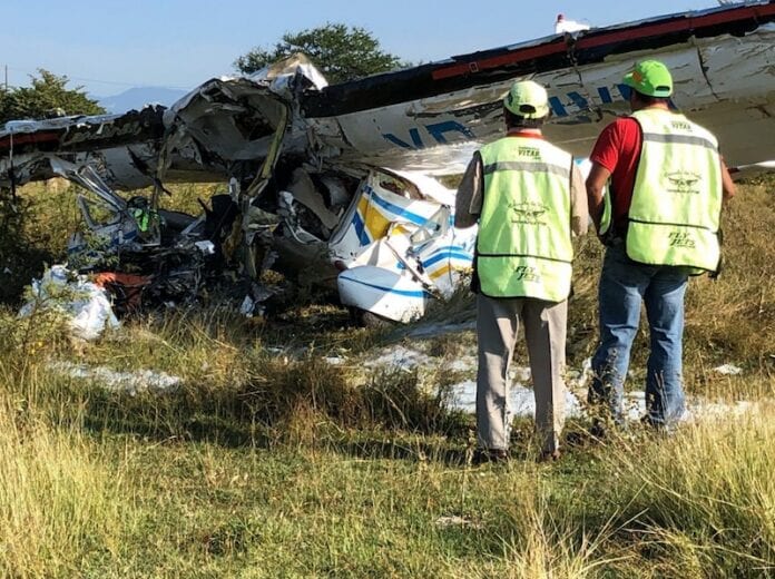 Fallecen dos personas en accidente aéreo en Morelos