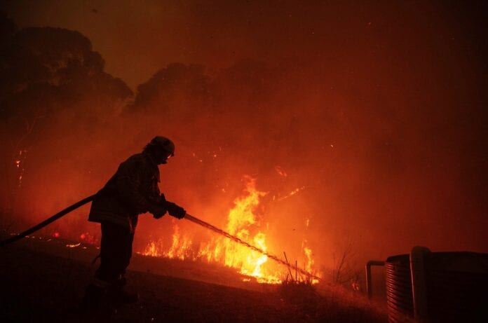 Arde “mega incendio” en norte de Sydney