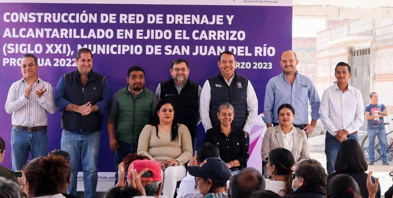Dotan drenaje a colonia Siglo XXI en San Juan del Río