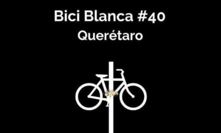 Colocarán bicicleta blanca #40, en memoria de ciclista