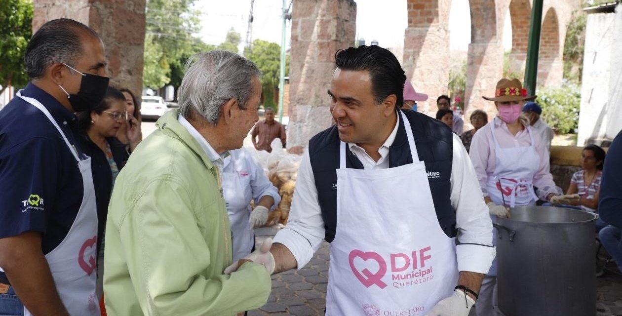 Alcalde Luis Nava supervisa Comedor Contigo en Querétaro