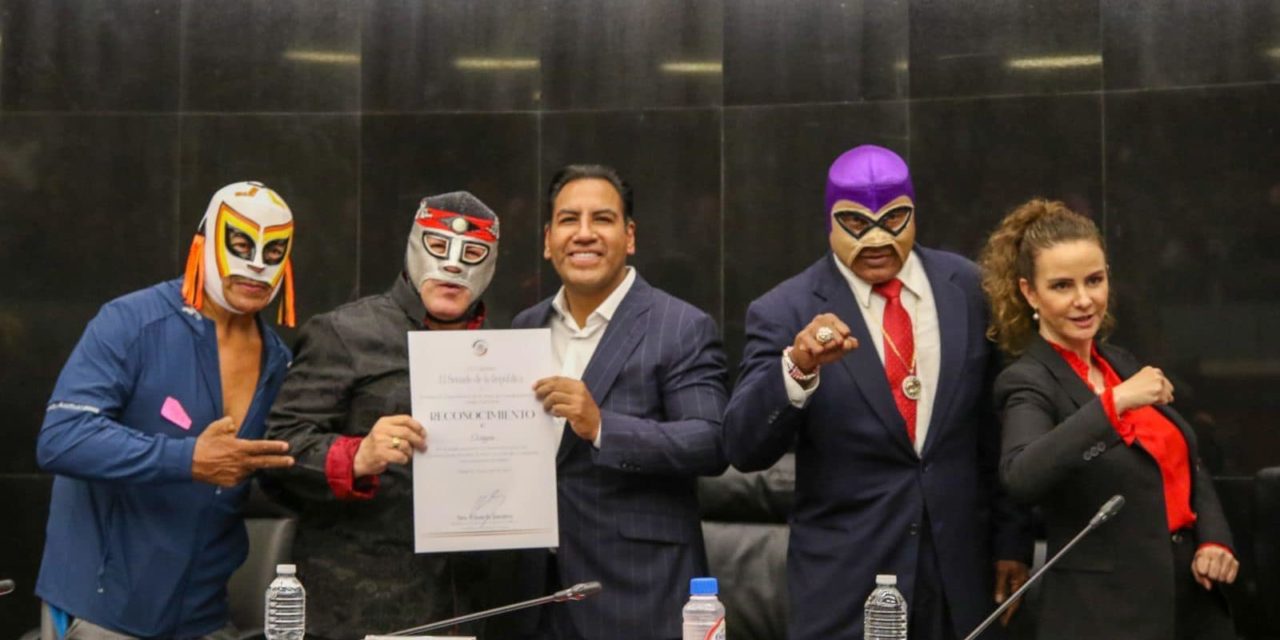 Senado rinde homenaje a leyendas de la lucha libre mexicana