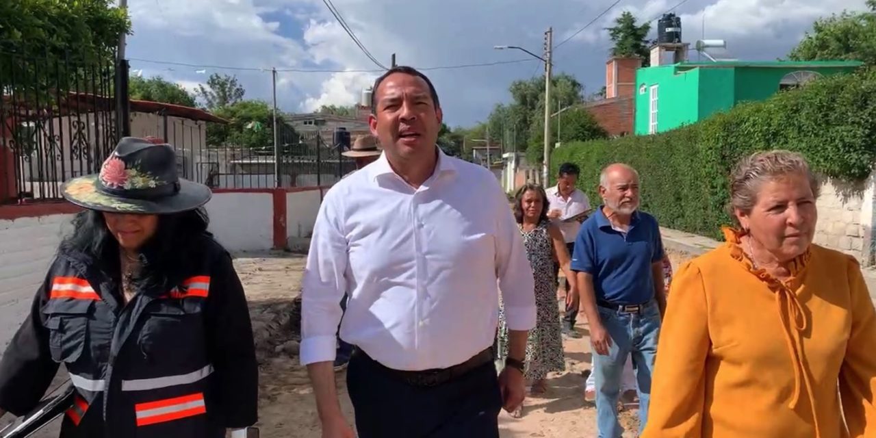 Supervisa Cabrera Valencia avance de obra en comunidad San Javier