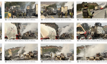 Más de 10 vehículos incendiados
