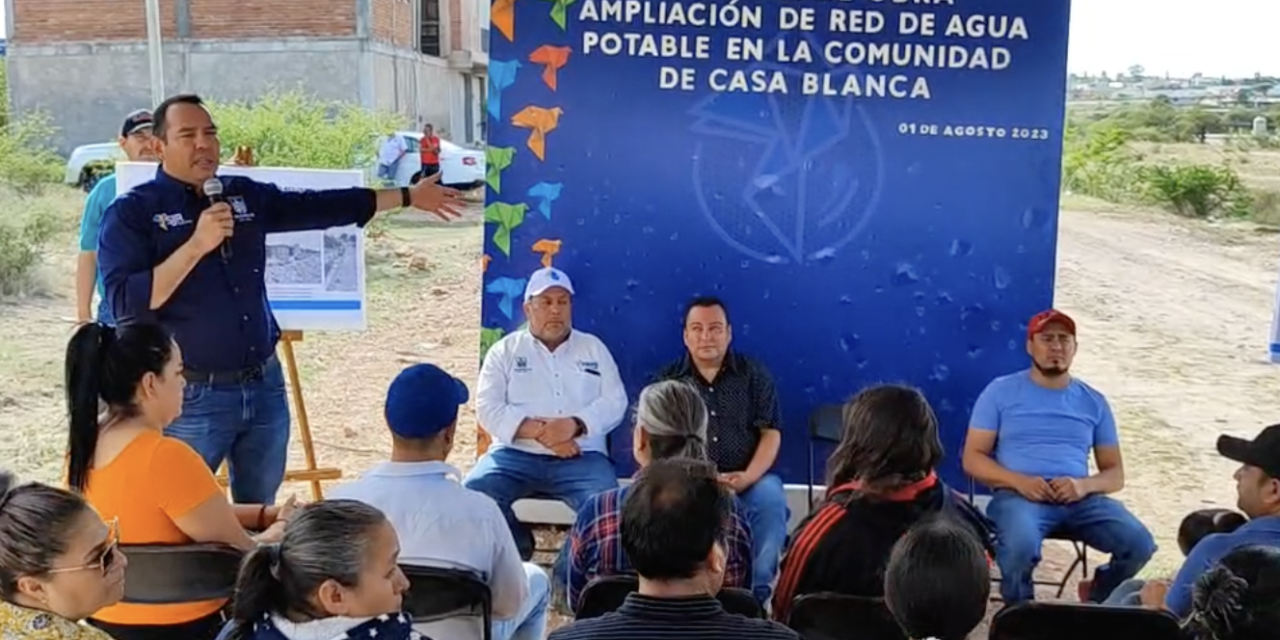 Entrega alcalde ampliación de red de agua potable en San Juan del…