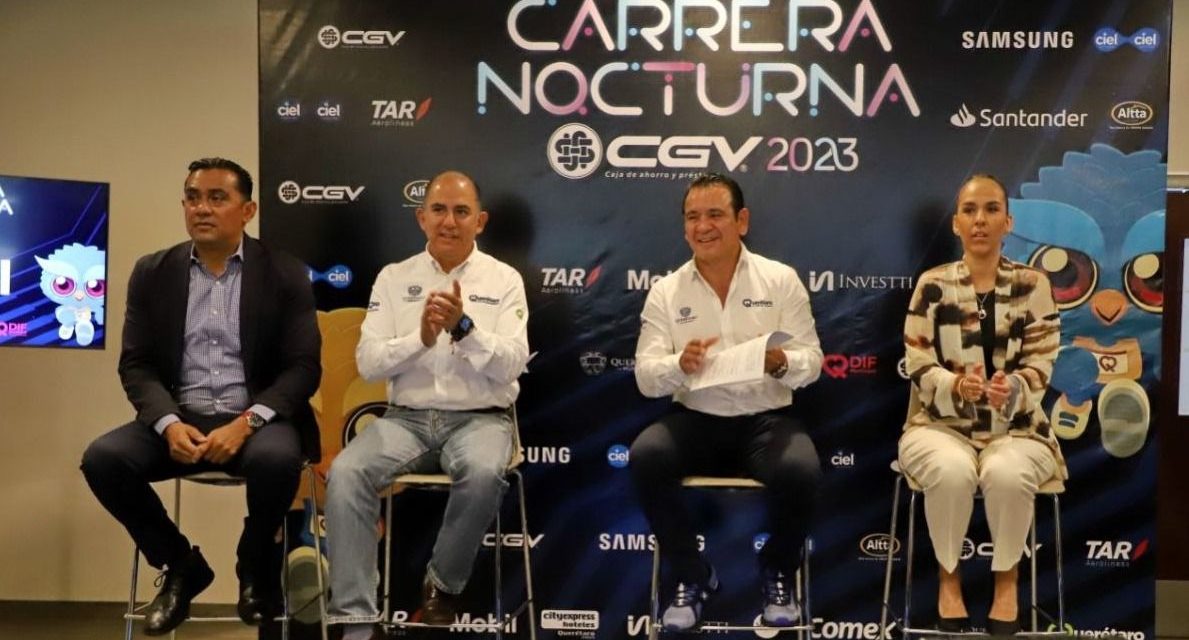 Preparan Carrera Nocturna CGV 2023 en Querétaro