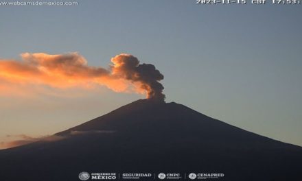 Reportan 25 exhalaciones del Popocatépetl; cae ceniza en Morelos