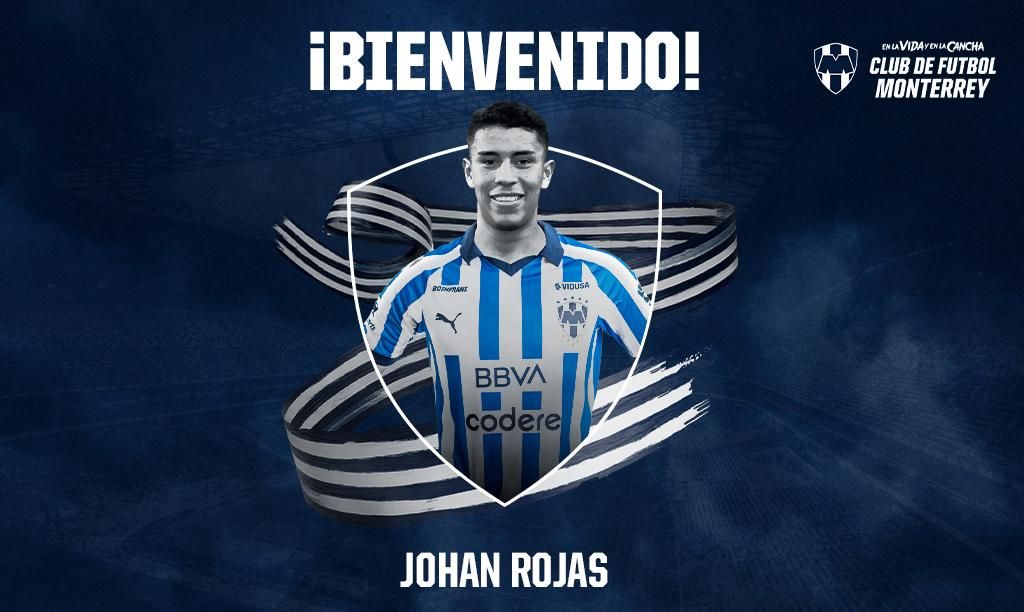 El colombiano Johan Rojas es fichado por el Monterrey de México