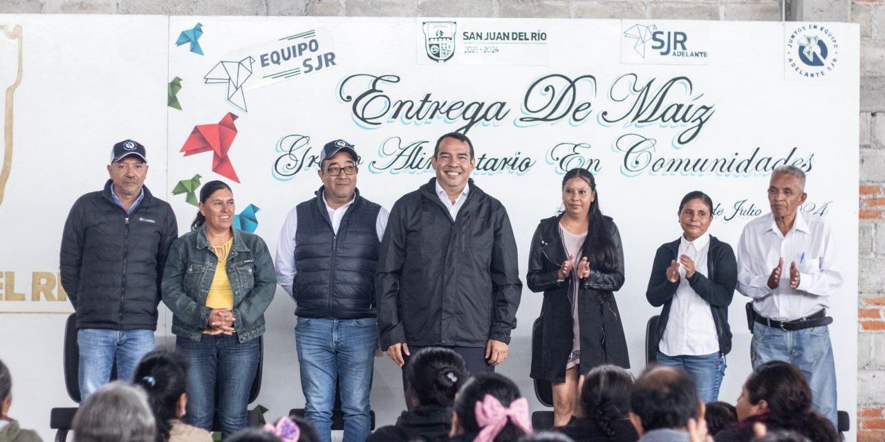 Alcalde de San Juan del Río encabeza entrega de apoyos en Estanci…