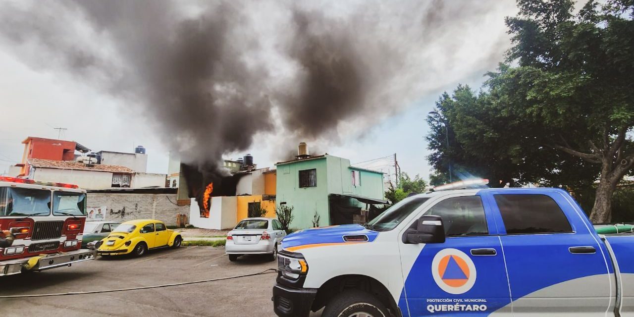 Incendio en colonia Desarrollo San Pablo sin lesionados