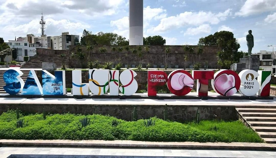 San Luis Potosí Rinde Homenaje a Olímpicos Jorge Iga y Fátima Herrera en las Letras Monumentales