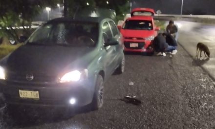 Graves daños a vehículos por baches en la carretera San Juan del…